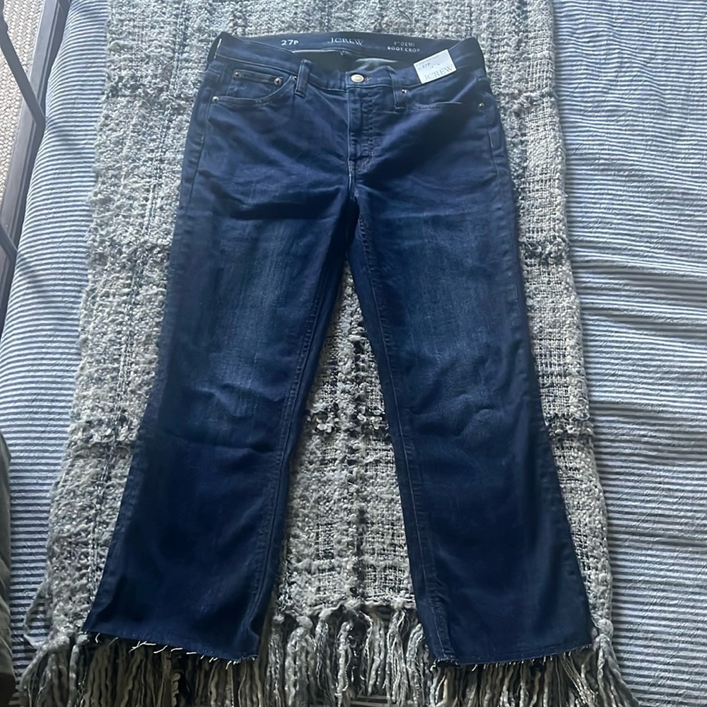 JCrew 9” Demi Boot Crop Jeans - 27P
